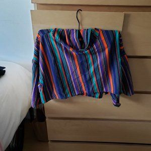 Striped Cropped Hoodie